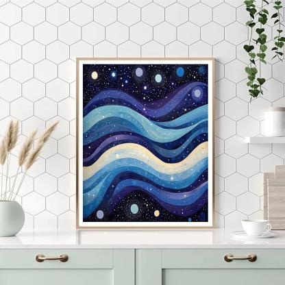 Georges Seurat Inspired Celestial Color Drift Numbered painting kits