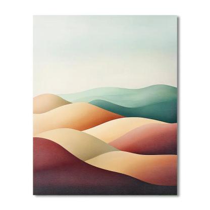 Georges Seurat Inspired Chromatic Dune Echoes paint by numbers