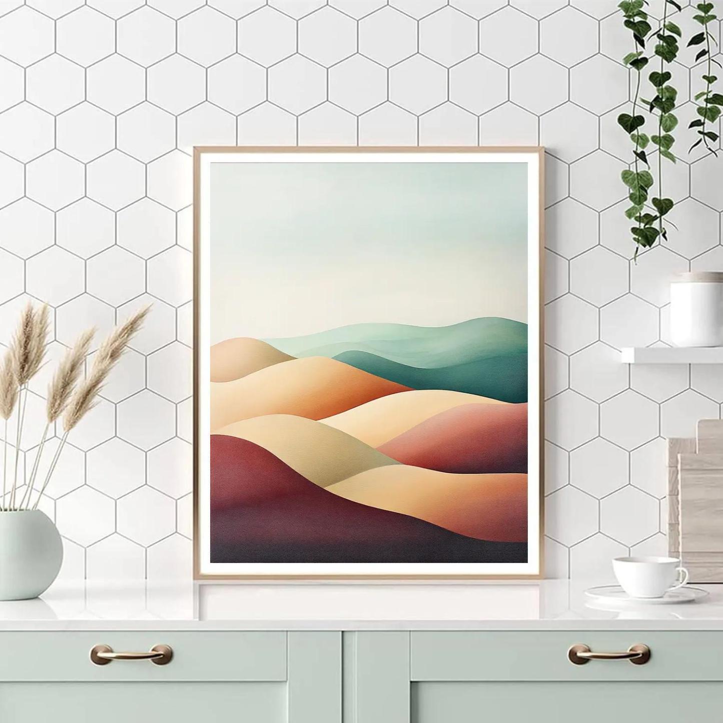 Georges Seurat Inspired Chromatic Dune Echoes paint by numbers