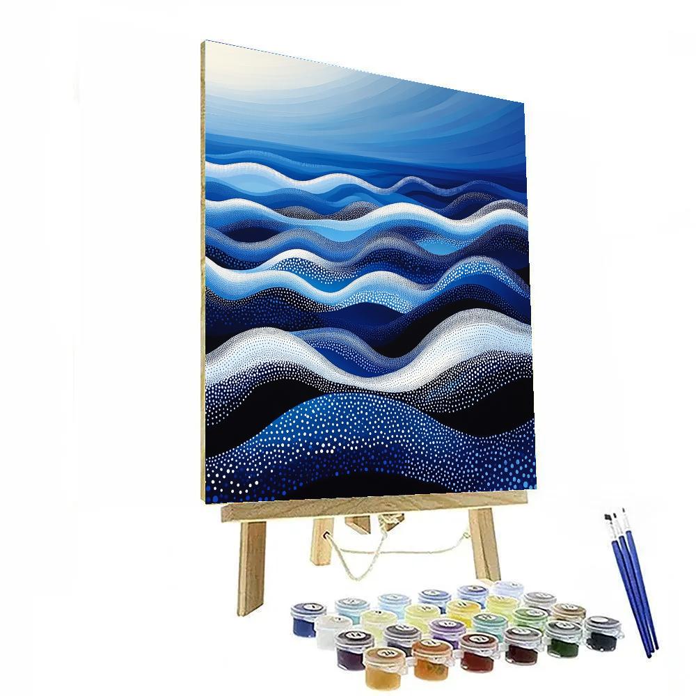 Yayoi Kusama Inspired Infinite Ocean Of Dots Painting by numbers kit