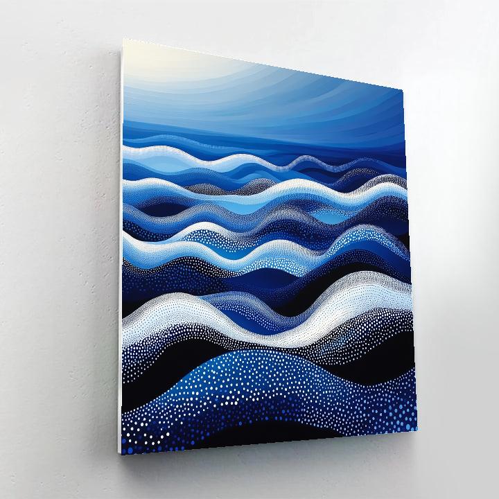 Yayoi Kusama Inspired Infinite Ocean Of Dots Painting by numbers kit