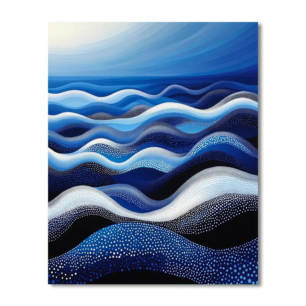 Yayoi Kusama Inspired Infinite Ocean Of Dots Painting by numbers kit