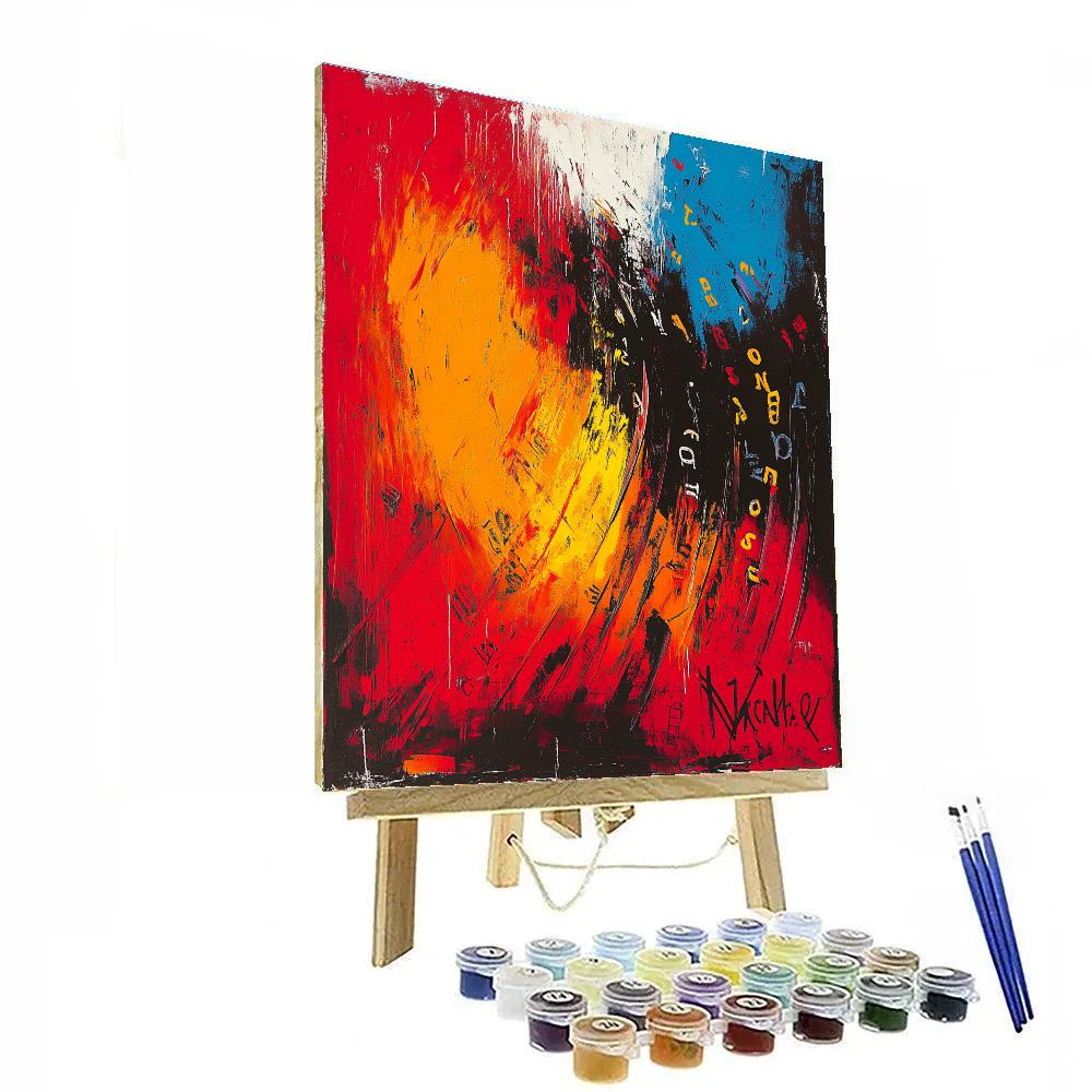 Jean Michel Basquiat Inspired Inner Noise Spectrum painting number kit