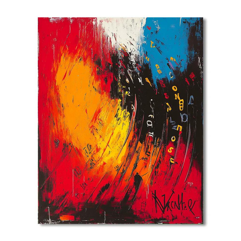 Jean Michel Basquiat Inspired Inner Noise Spectrum painting number kit