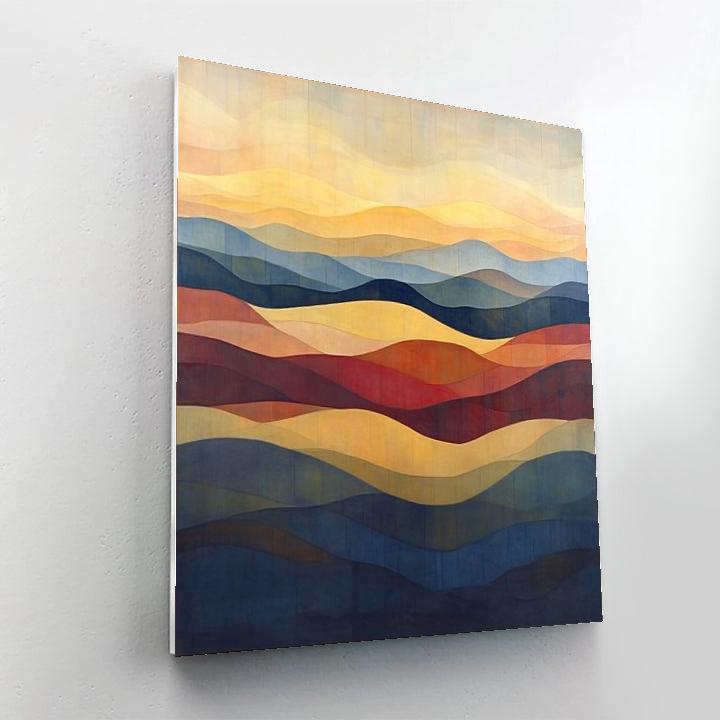 Paul Klee Inspired Chromatic Dawn Fields paint by numbers