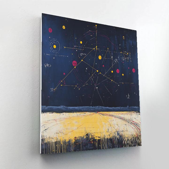 Jean Michel Basquiat Inspired Ancestral Sky Rhythms paint by number