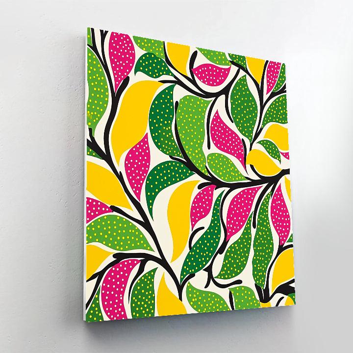 Yayoi Kusama Inspired Garden Of Looping Patterns paint by number