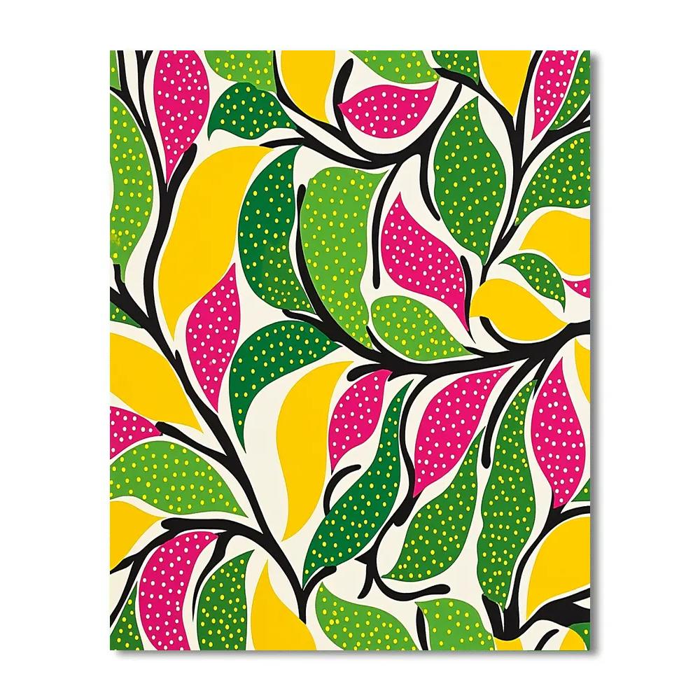 Yayoi Kusama Inspired Garden Of Looping Patterns paint by number