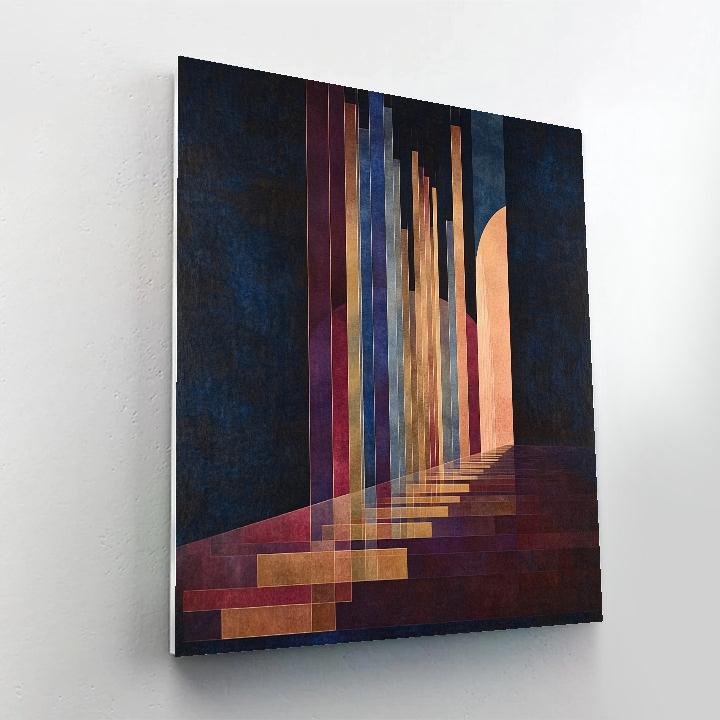 Paul Klee Inspired Polyphonic Night Currents paint by numbers