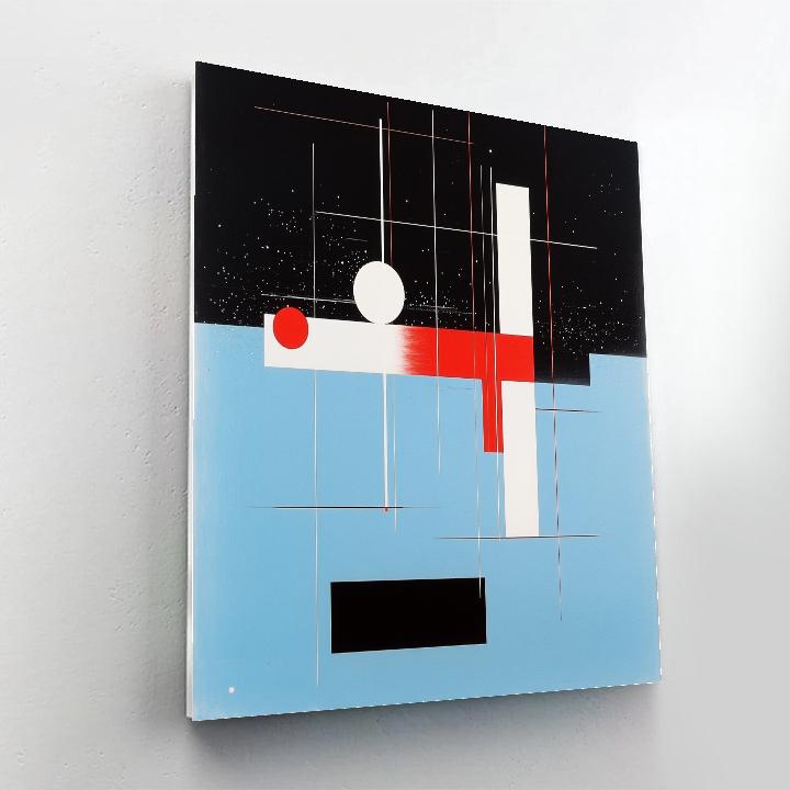 Kazimir Malevich Inspired Celestial Vector Silence paint by number