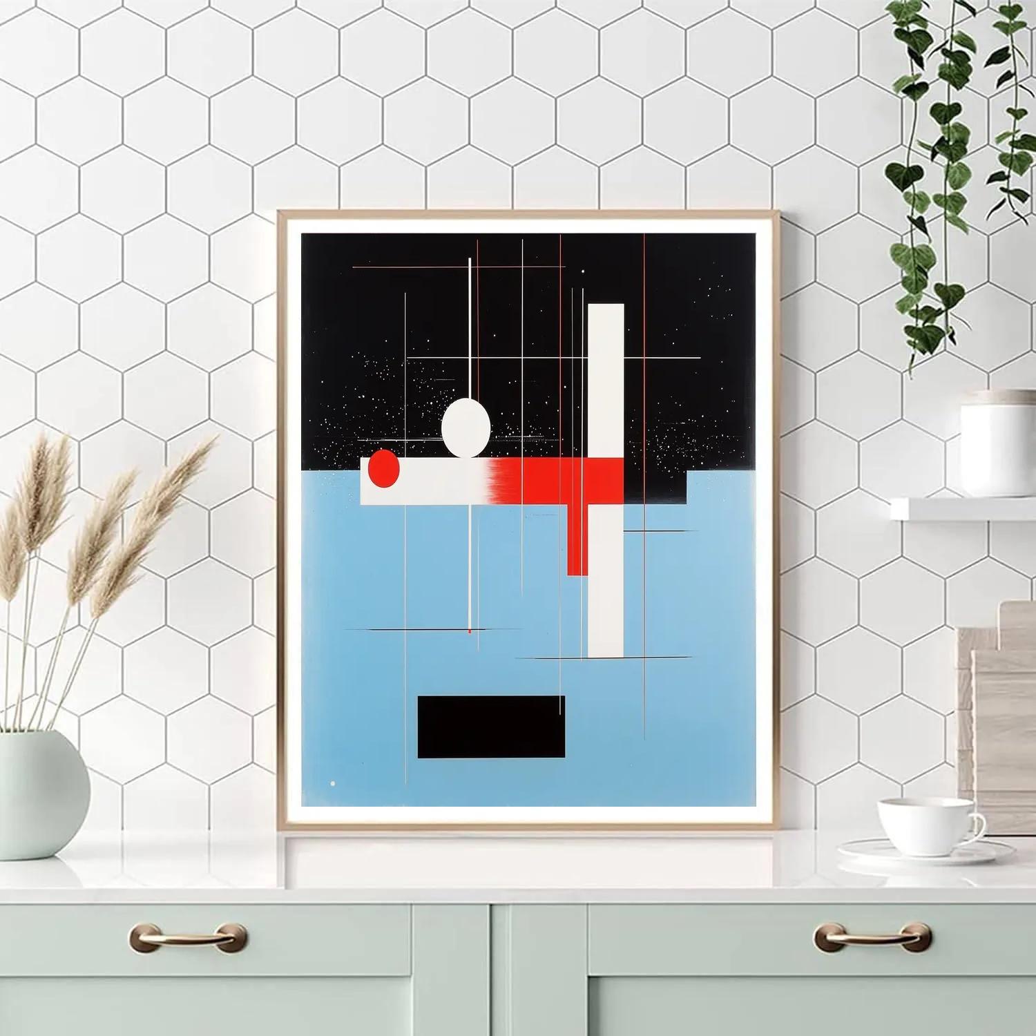 Kazimir Malevich Inspired Celestial Vector Silence paint by number