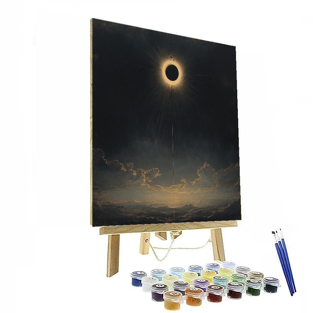Caravaggio Inspired Solar Eclipse Halo Numbered painting kits
