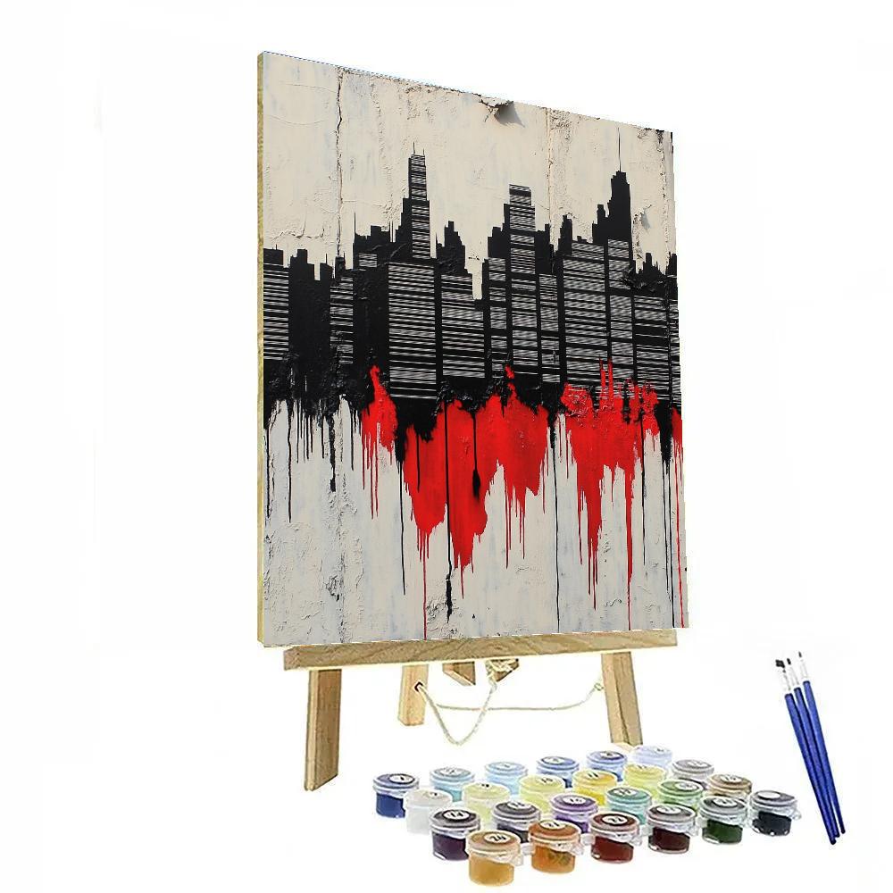 Banksy Inspired Silent Algorithmic Protest DIY paint by numbers