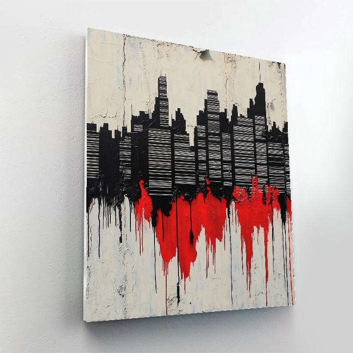 Banksy Inspired Silent Algorithmic Protest DIY paint by numbers