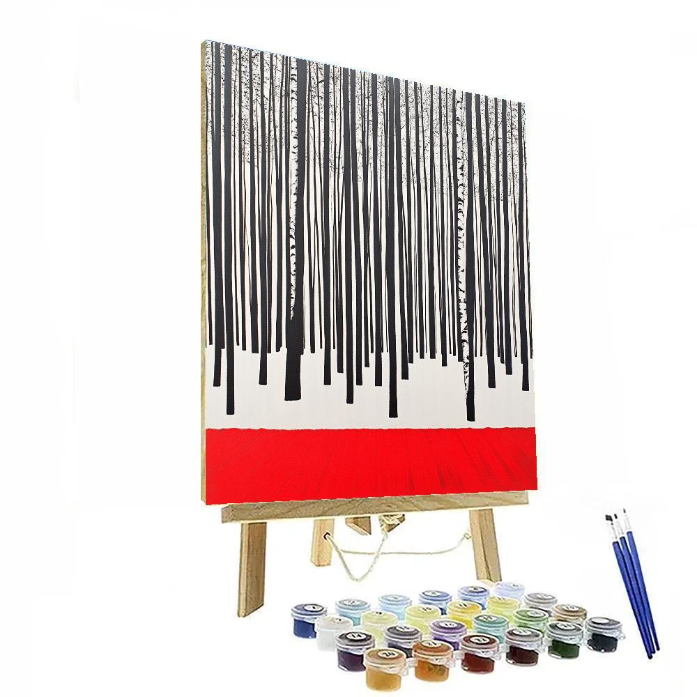 Banksy Inspired Drowned Forest Of Profit Number painting