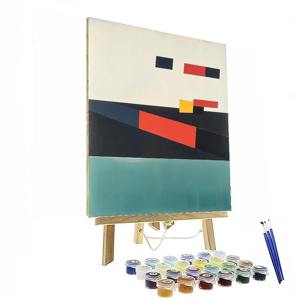 Kazimir Malevich Inspired Quiet Suprematist Horizon Painting by numbers kit