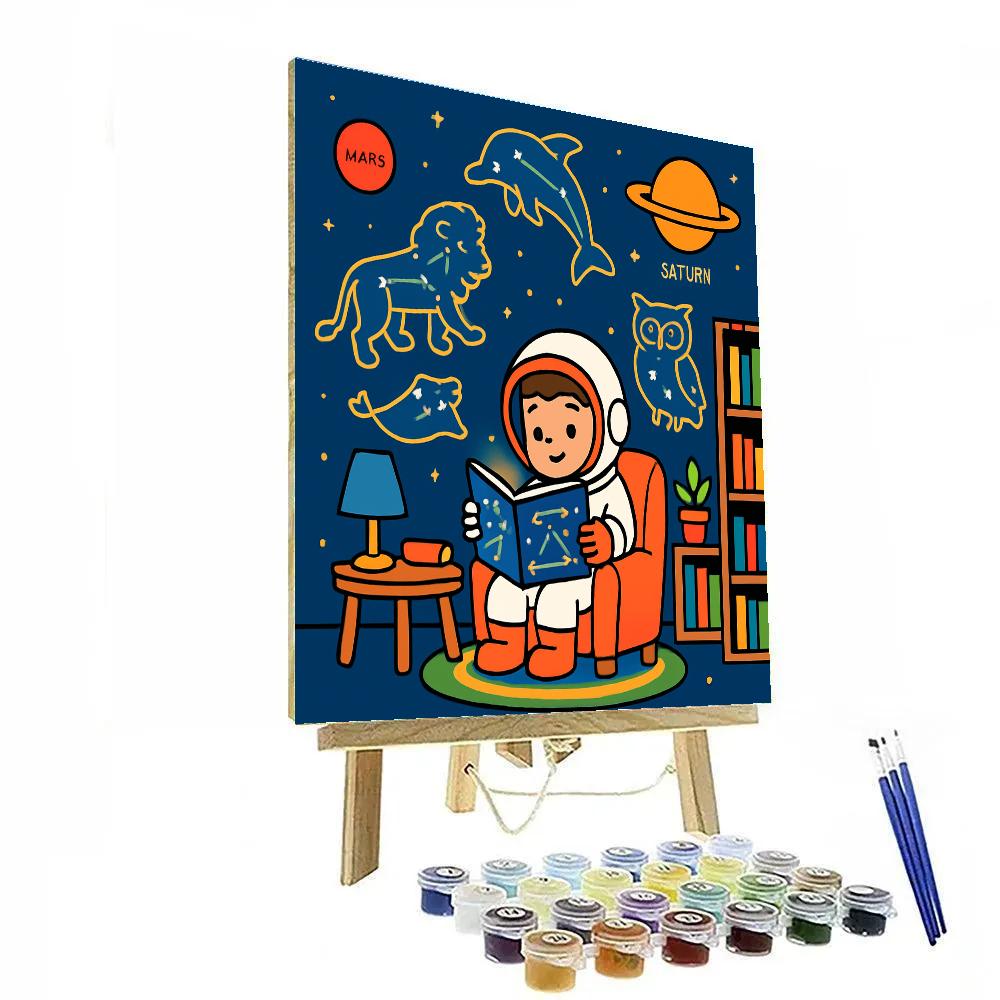 Galactic Library Of Animal Constellations paint by number