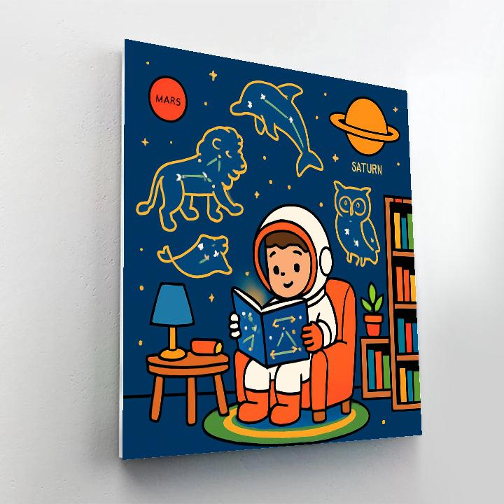 Galactic Library Of Animal Constellations paint by number