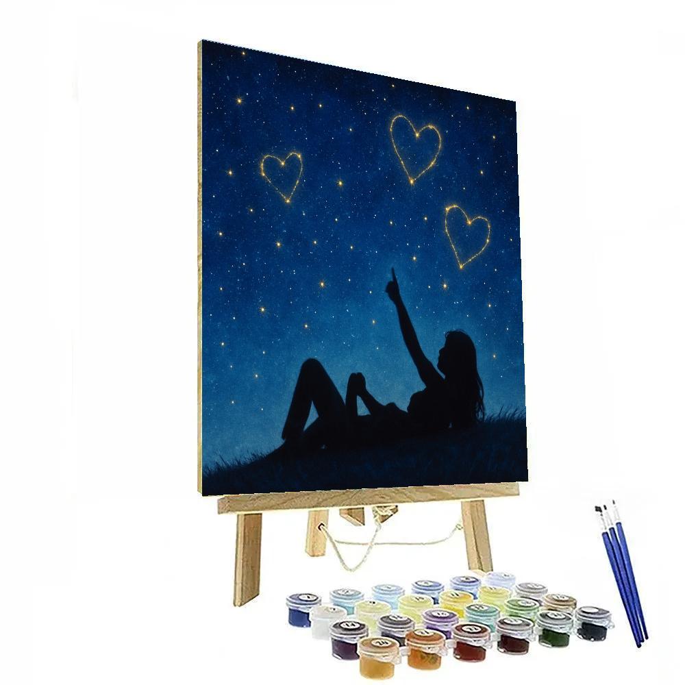 Stargazing Wishes With Mom Paint by numbers kits