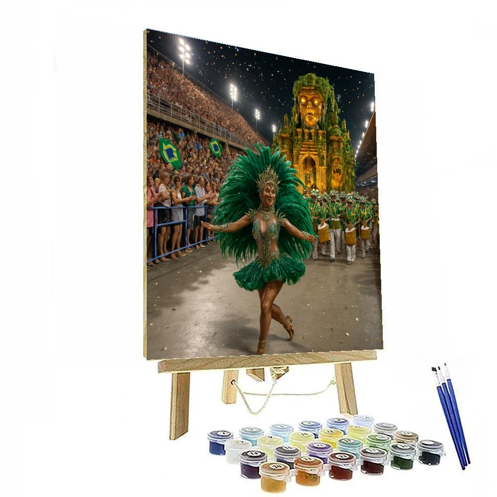 Rio Carnival Samba Avenue Night Parade paint by number