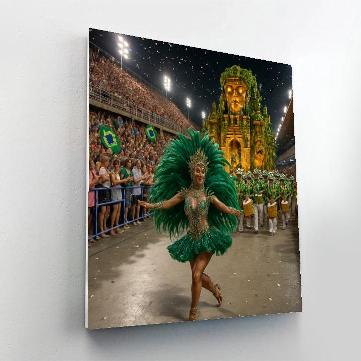 Rio Carnival Samba Avenue Night Parade paint by number