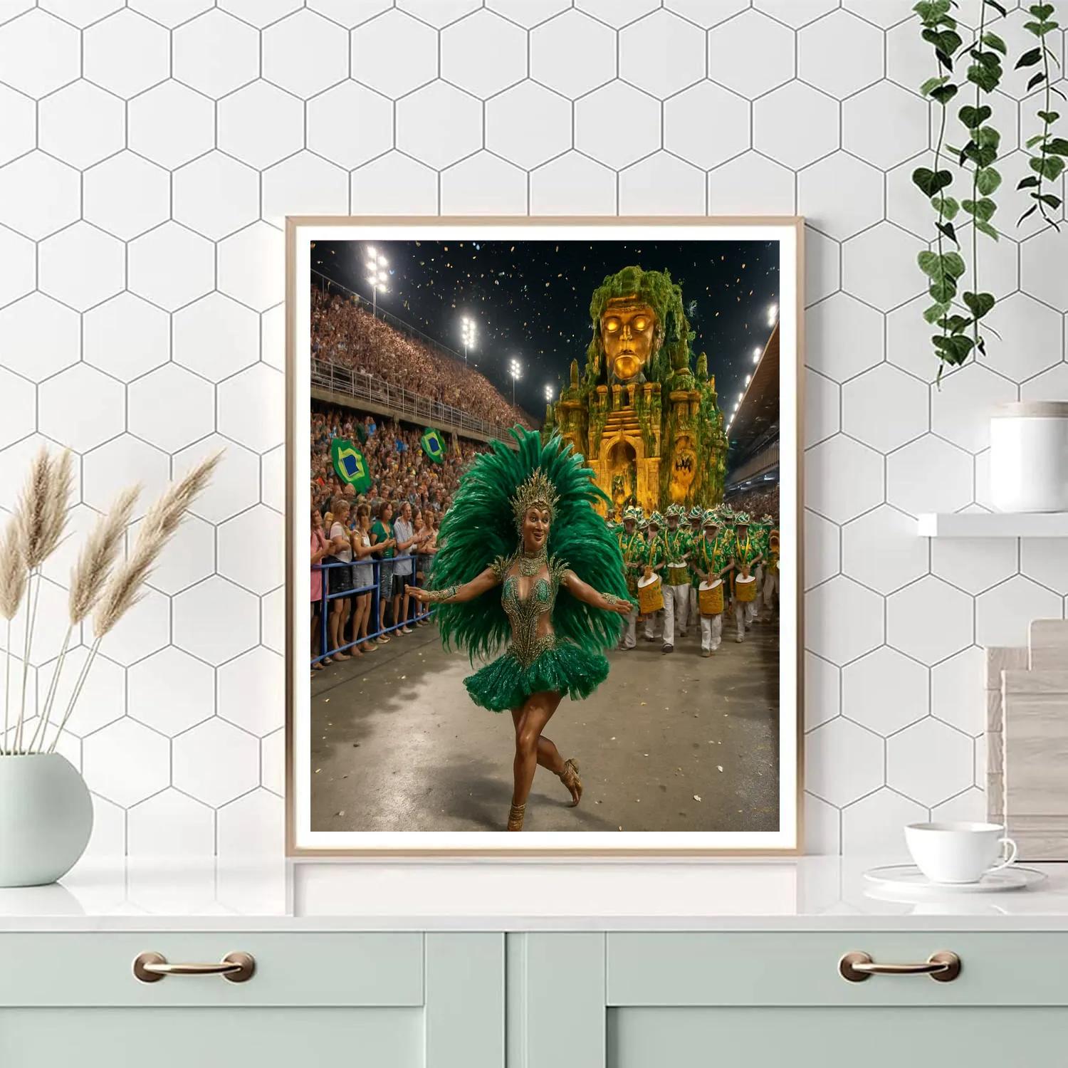 Rio Carnival Samba Avenue Night Parade paint by number