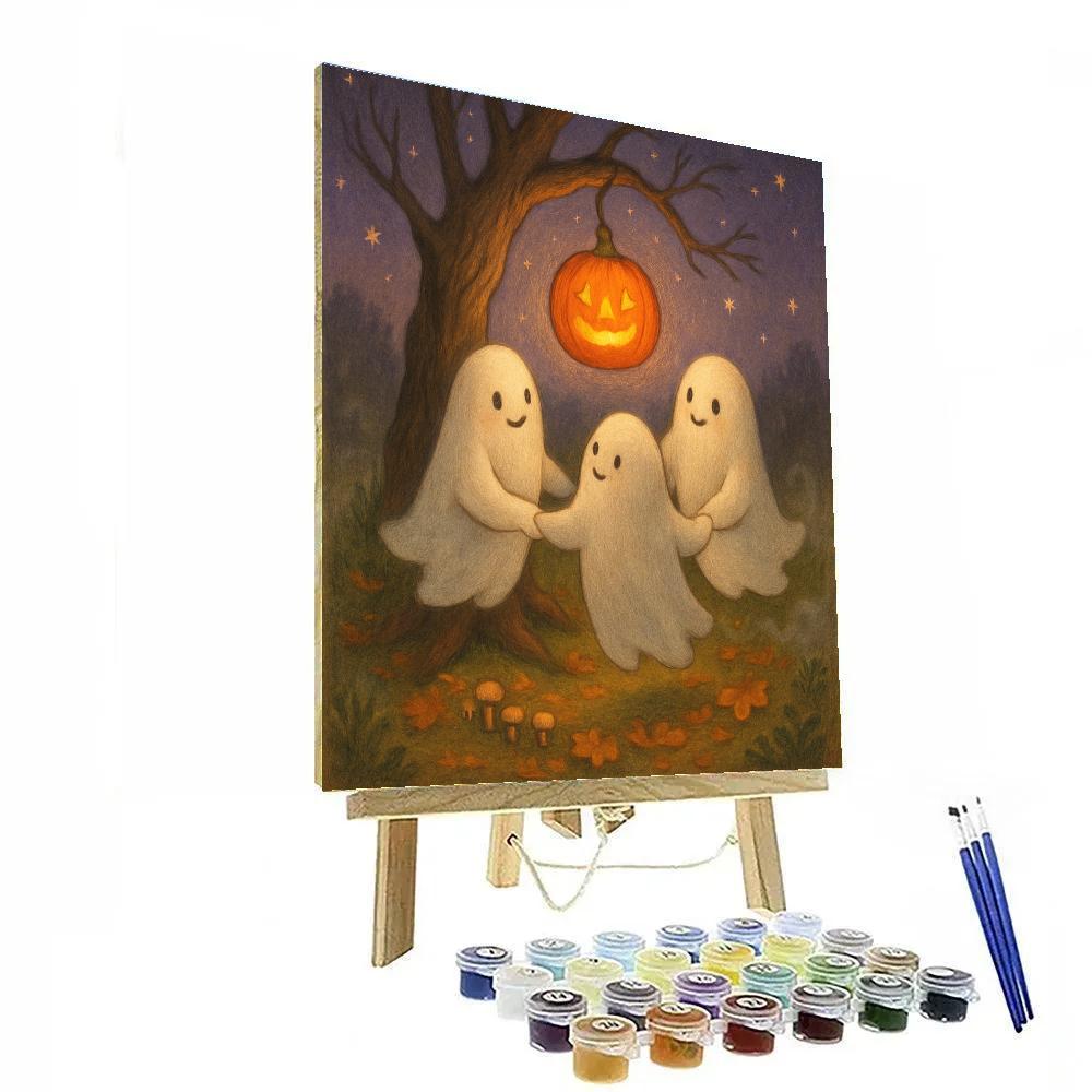 Ghosts Around The Ember Tree Numbered painting kits
