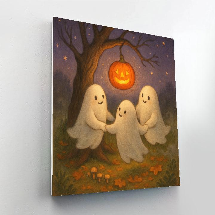Ghosts Around The Ember Tree Numbered painting kits