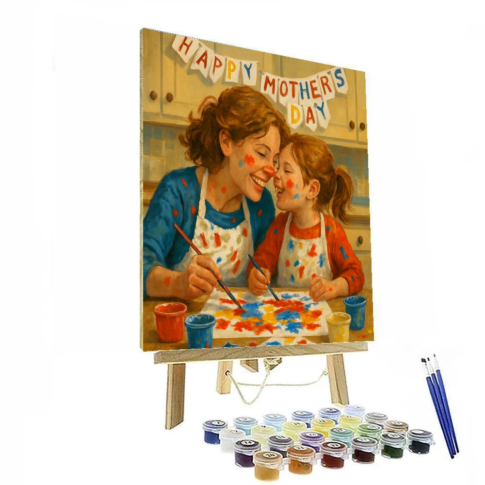 Mothers Day Art Studio Moment paint by number