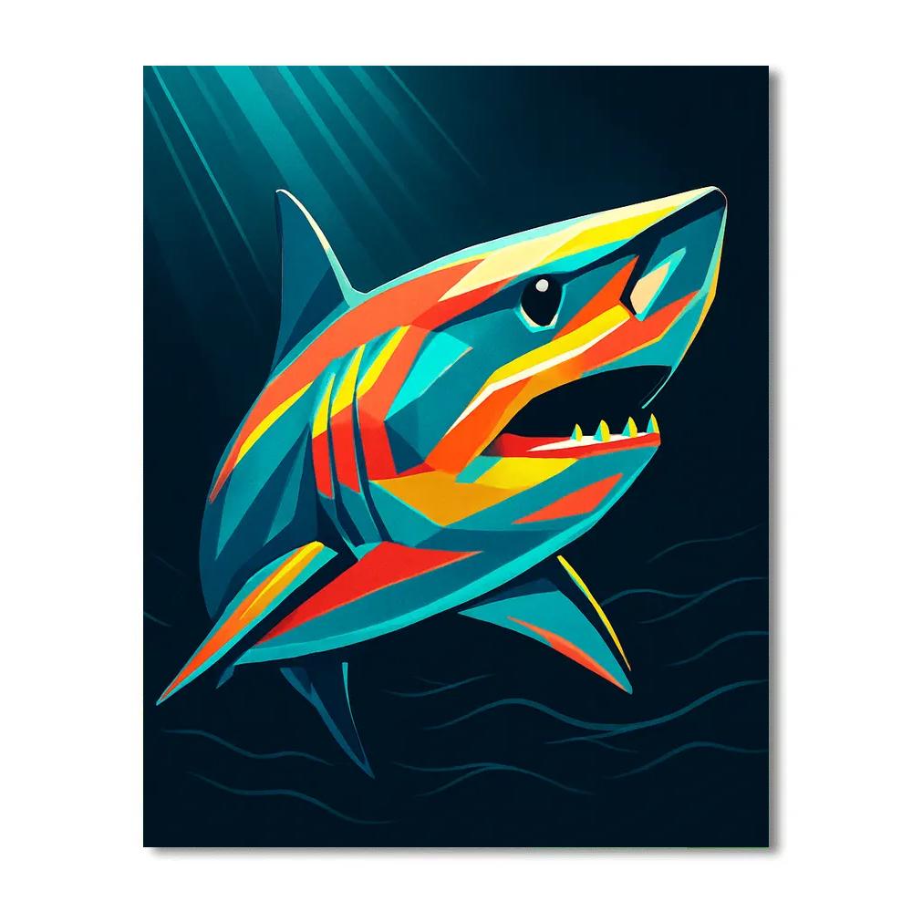 Electric Coral Shark Pulse paint by color