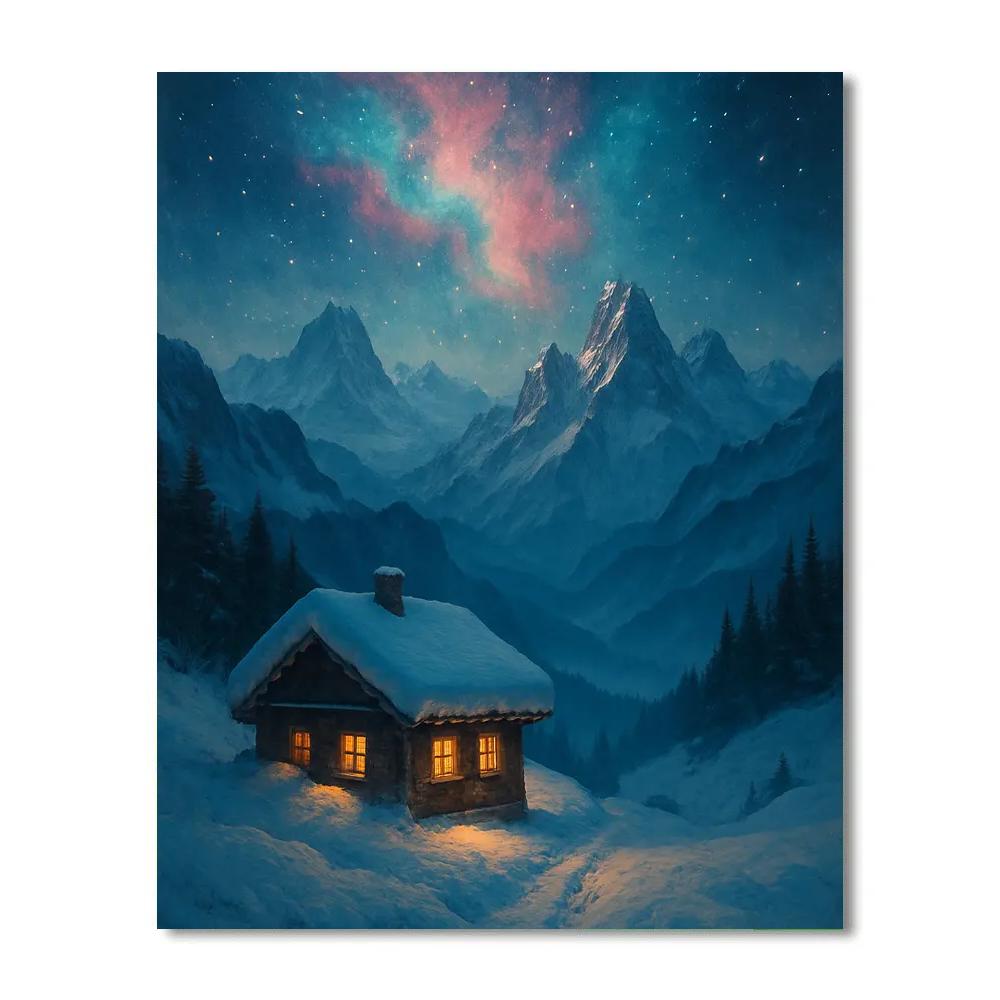 Nebula Glow Mountain Chalet paint by color