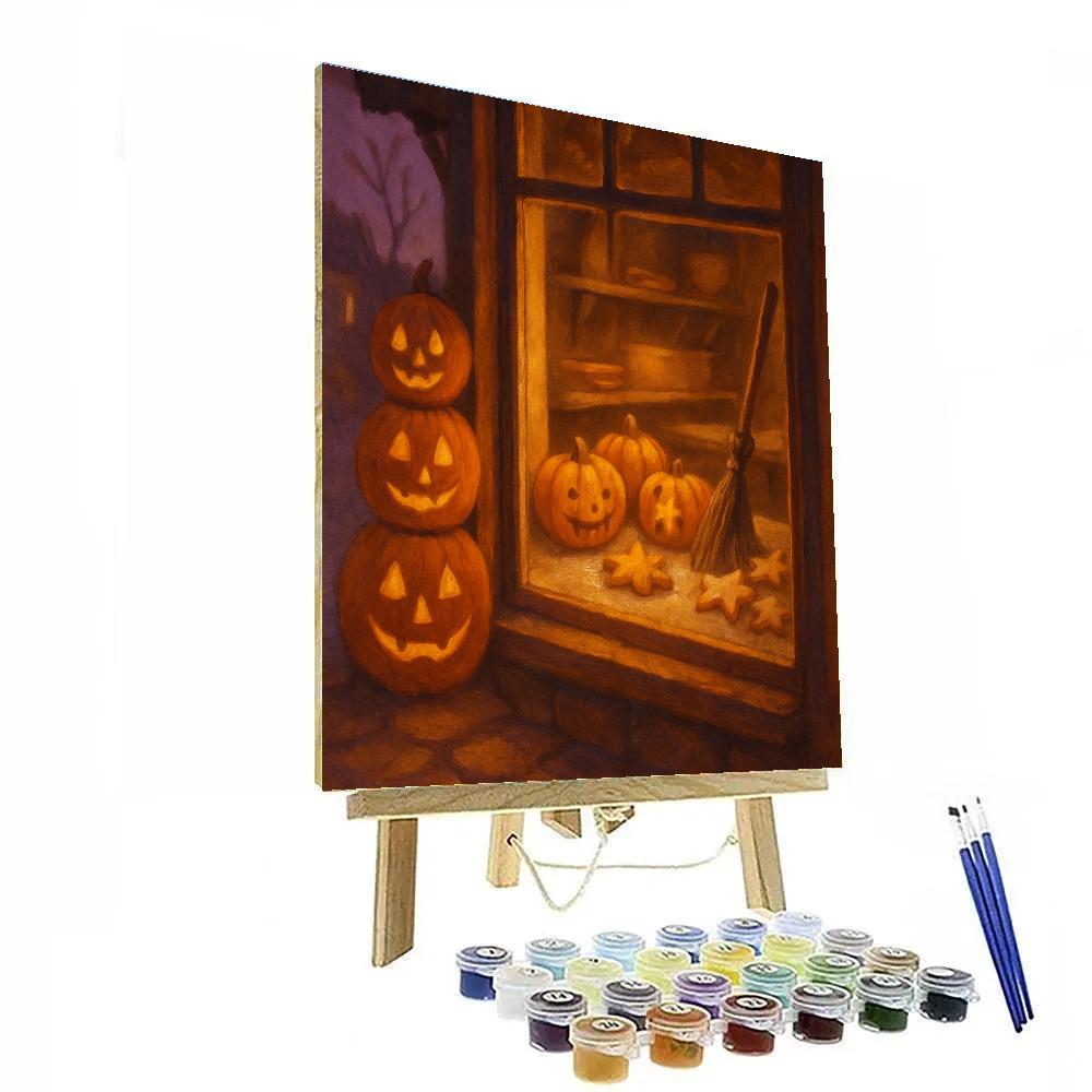 Harvest Broomstick Bakery Window paint by color