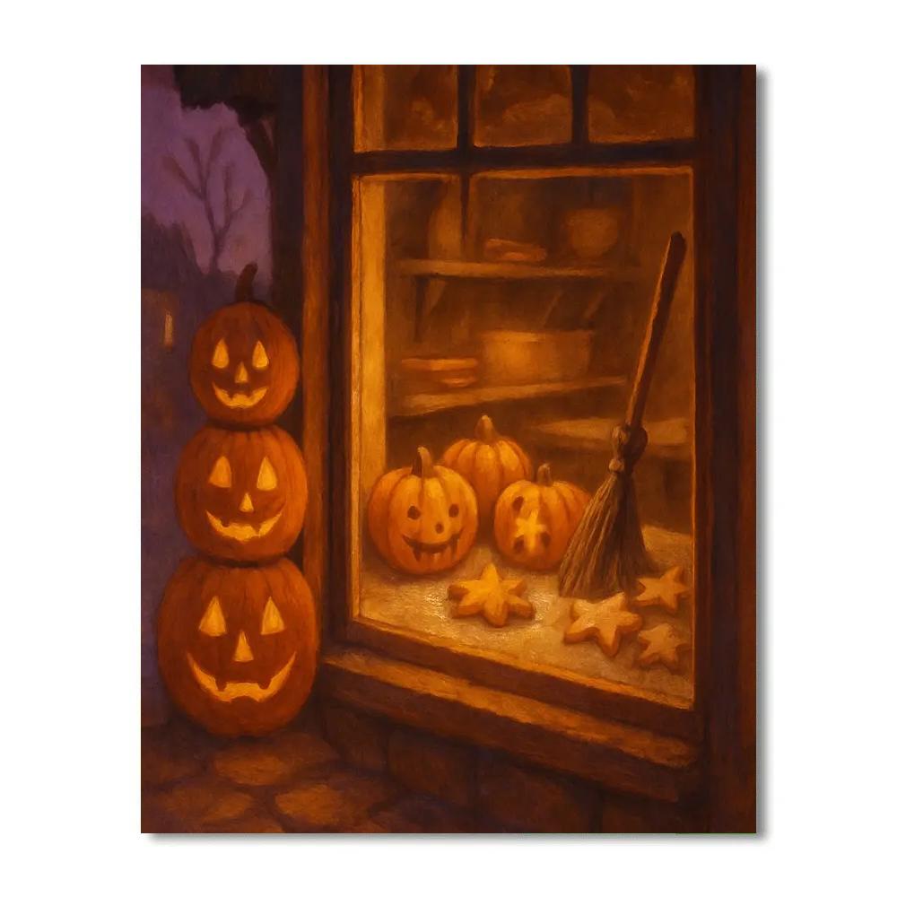 Harvest Broomstick Bakery Window paint by color