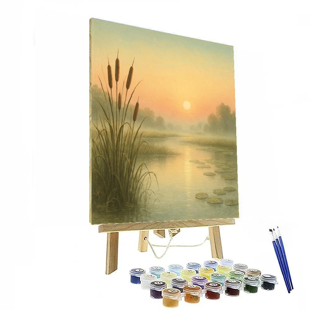 Sunrise Over Hidden Marsh paint by numbers