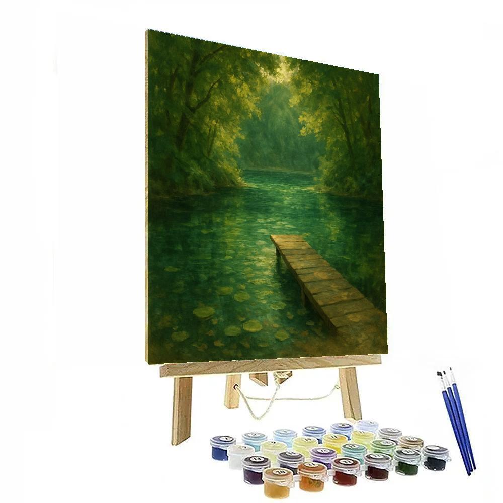 Hidden Dock In The Emerald Cove DIY paint by numbers