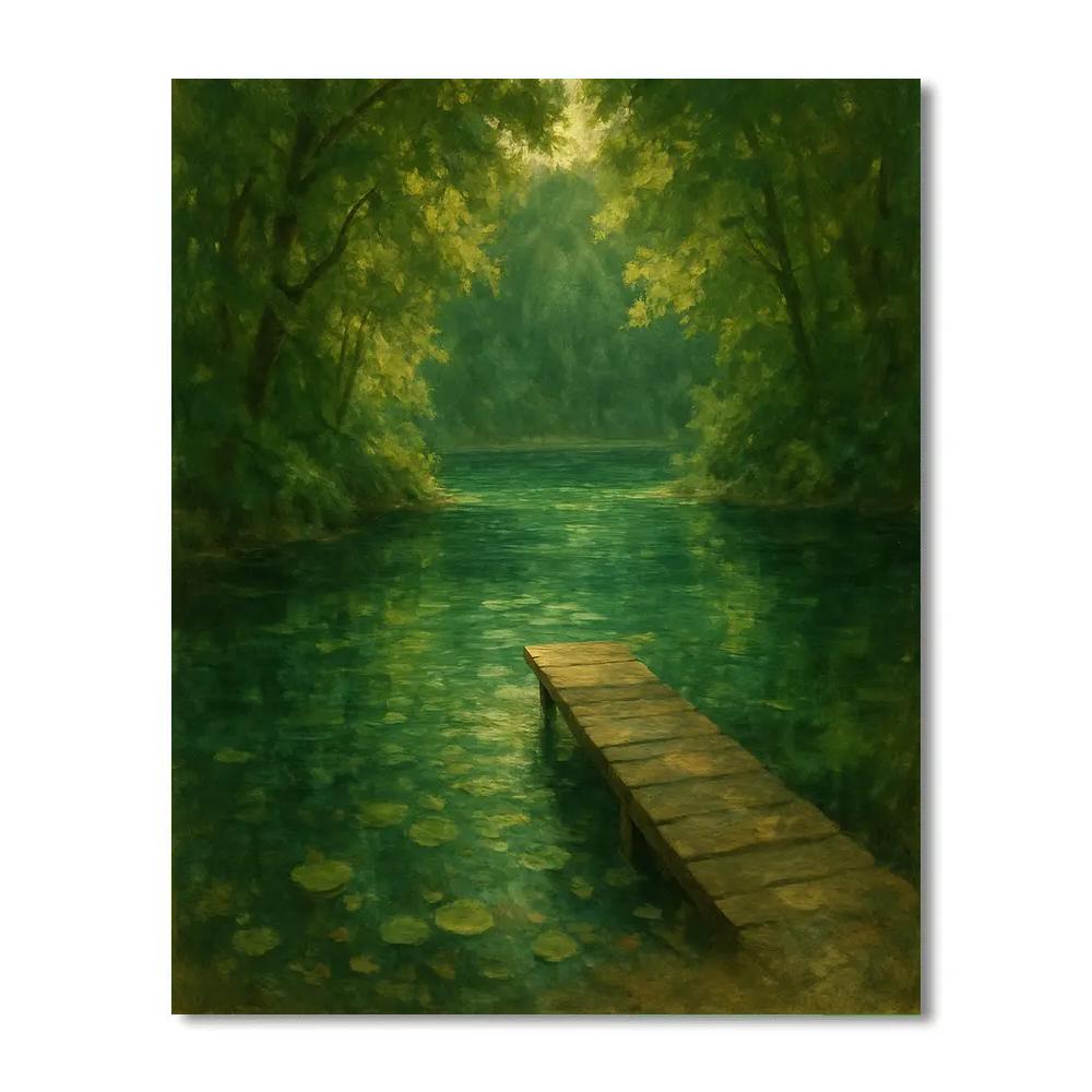 Hidden Dock In The Emerald Cove DIY paint by numbers