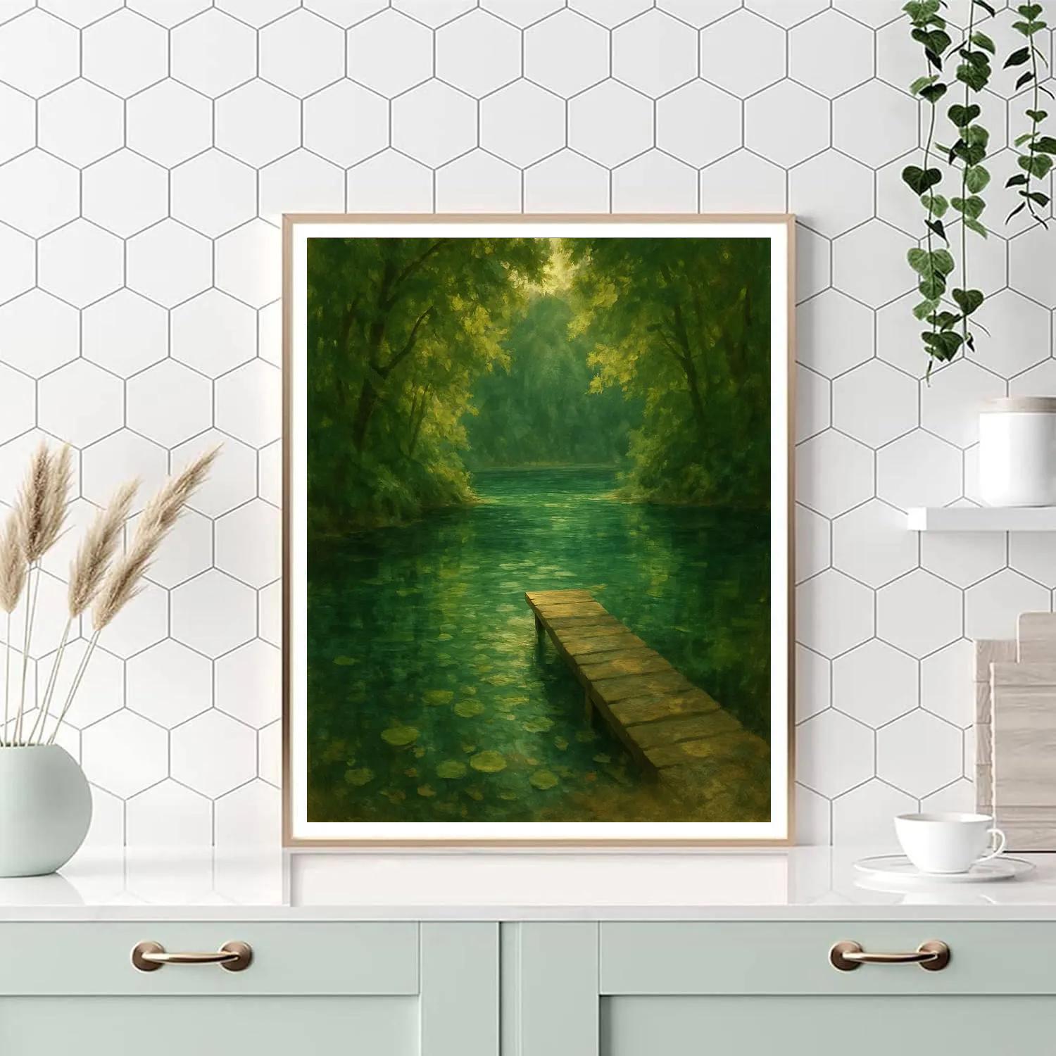 Hidden Dock In The Emerald Cove DIY paint by numbers