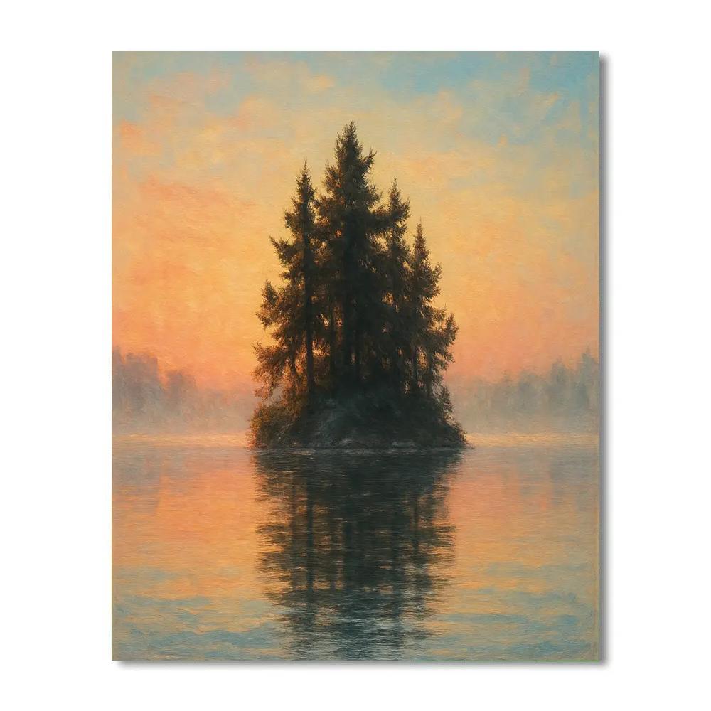 Sunrise Over The Island Pines paint by color