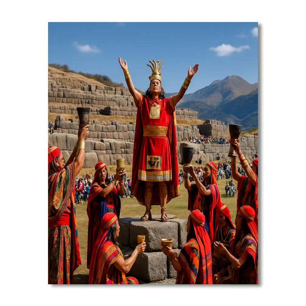 Inti Raymi Sun Festival At Sacsayhuaman paint by number