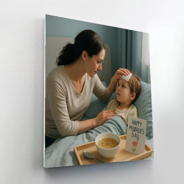 Bedside Comfort On A Sick Day paint by numbers