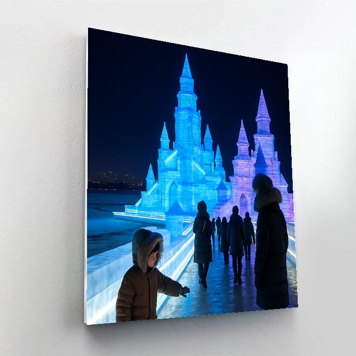 Harbin Ice And Snow Festival Night Sculptures Paint by numbers art