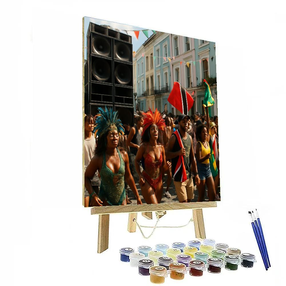 Notting Hill Carnival Street Sound System London paint by numbers