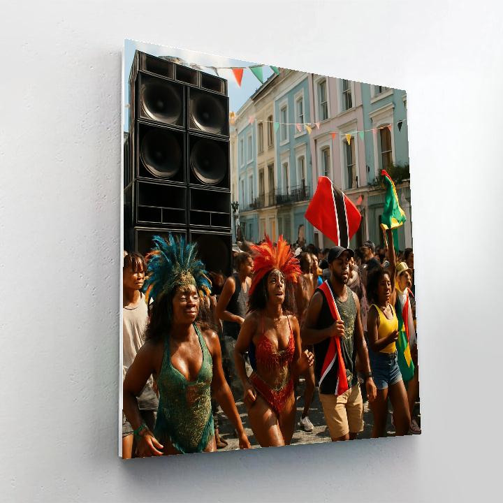 Notting Hill Carnival Street Sound System London paint by numbers