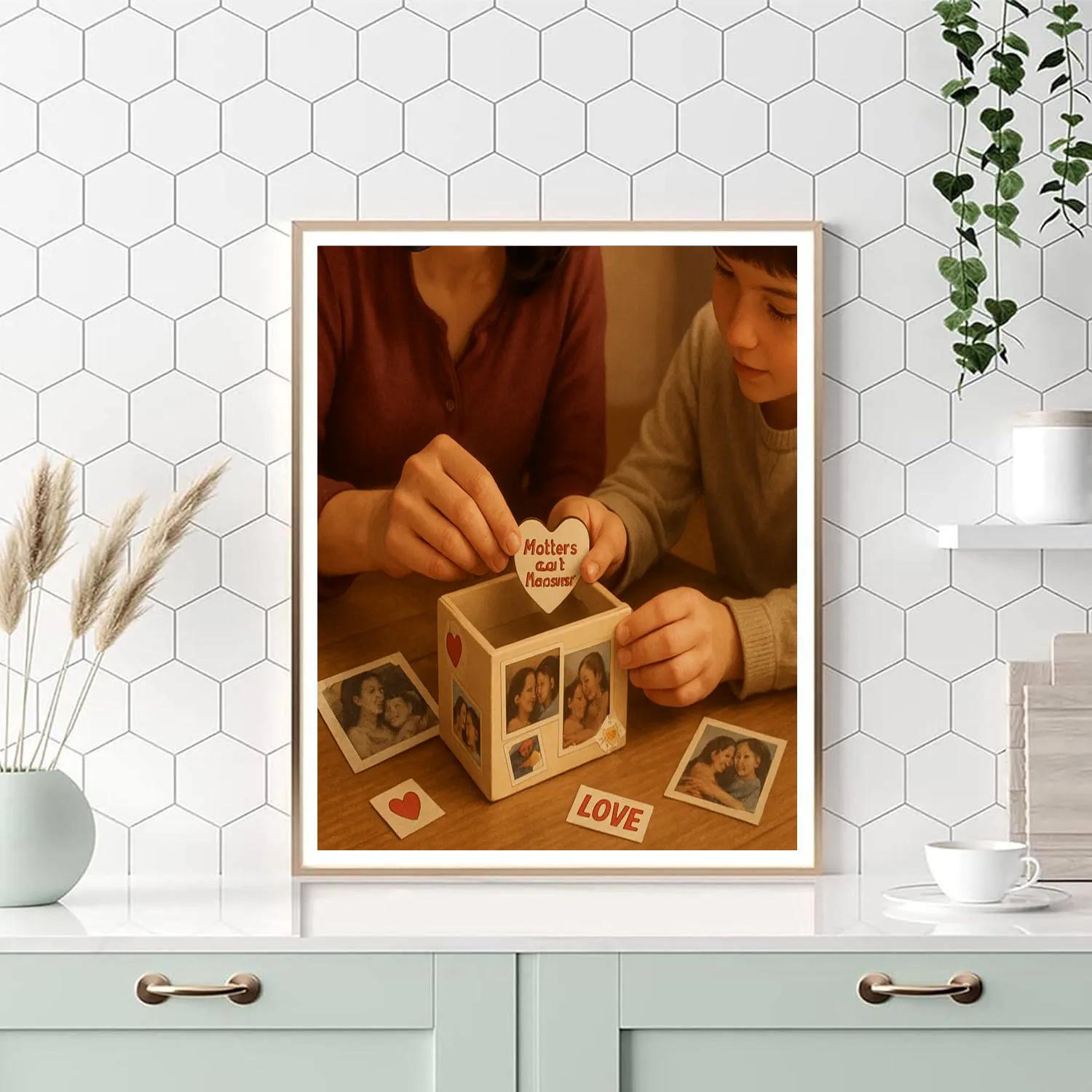 Crafting A Memory Box With Mom Paint by numbers kits