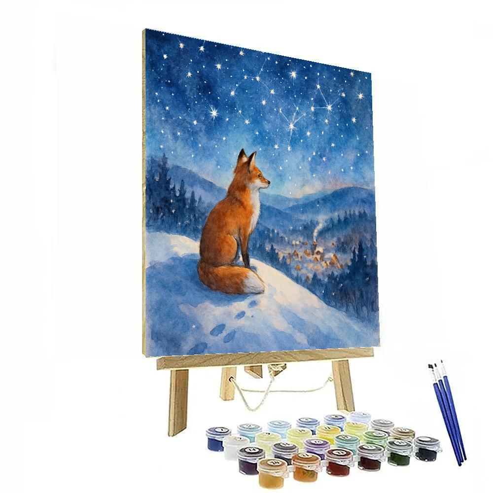 Christmas Stargazer Fox On The Hill Numbered painting kits