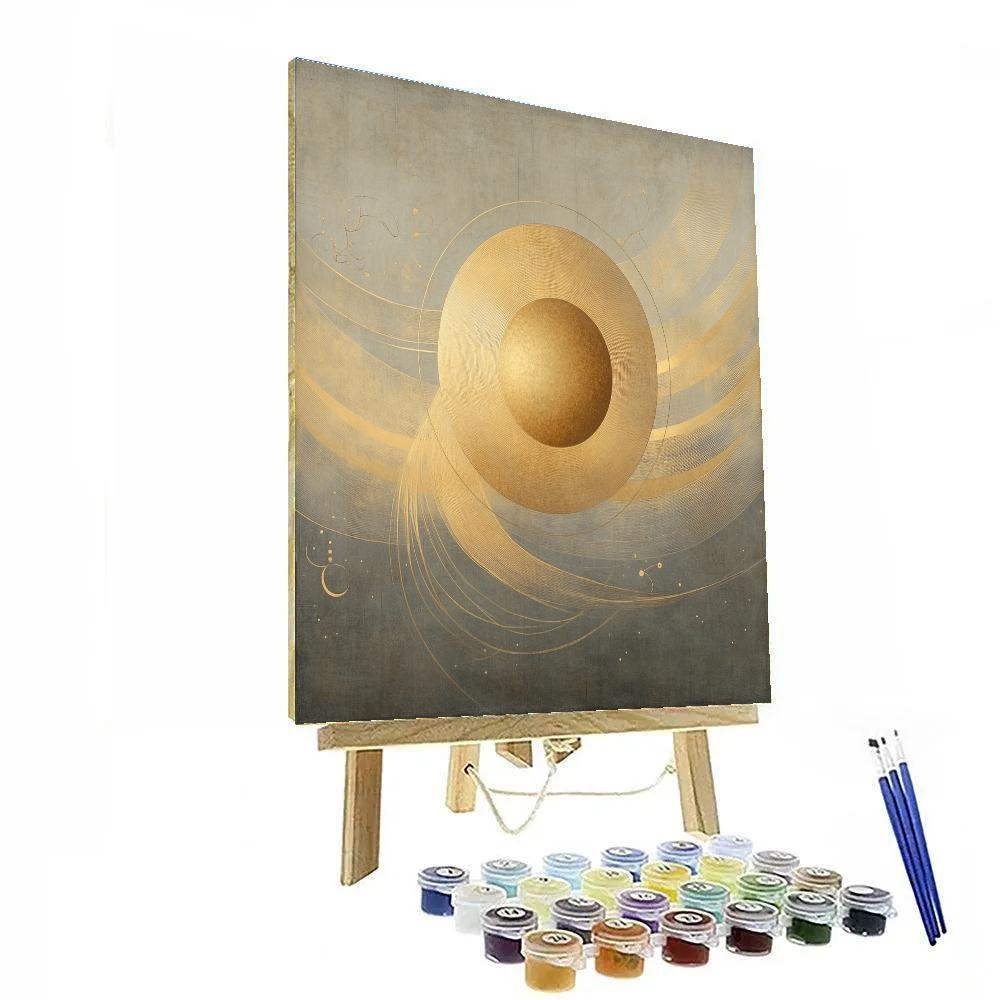 Leonardo Da Vinci Inspired Celestial Geometry Of The Solar Wind Numbered painting kits