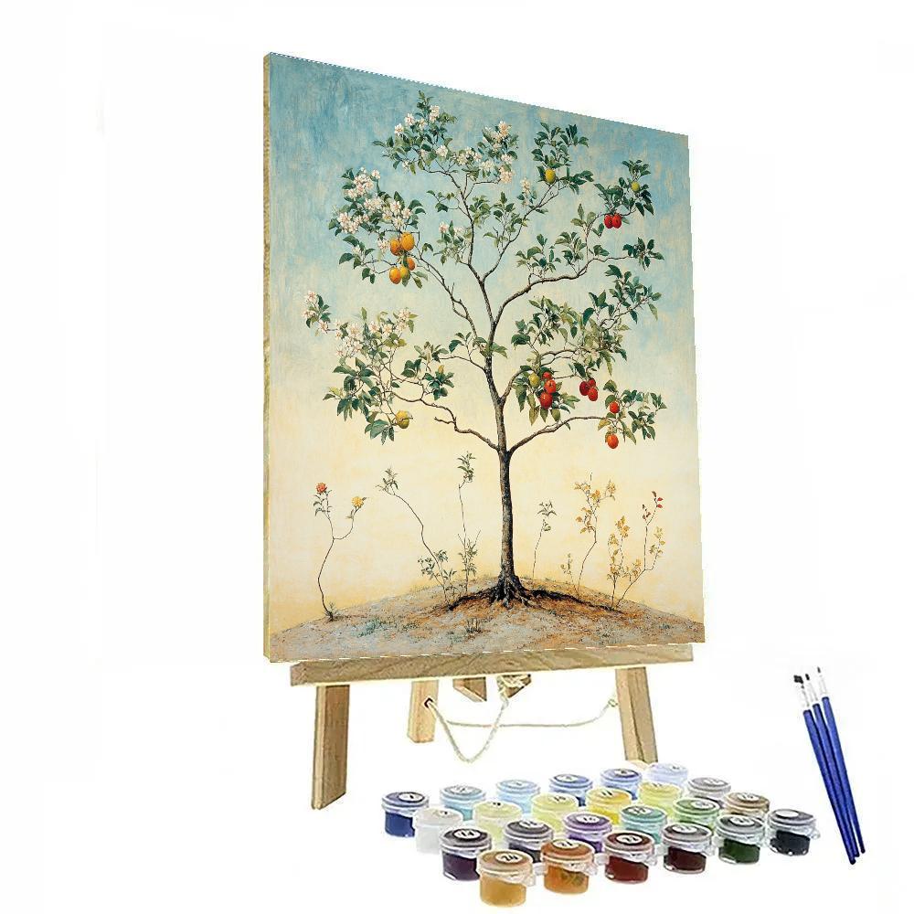 Leonardo Da Vinci Inspired Orchard Of Remembered Seasons Numbered painting kits