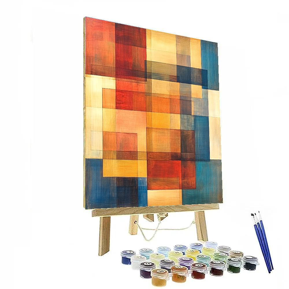 Paul Klee Inspired Chromatic Echoes paint by color