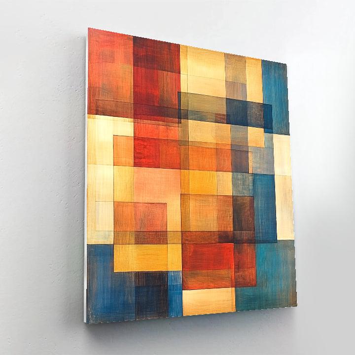 Paul Klee Inspired Chromatic Echoes paint by color