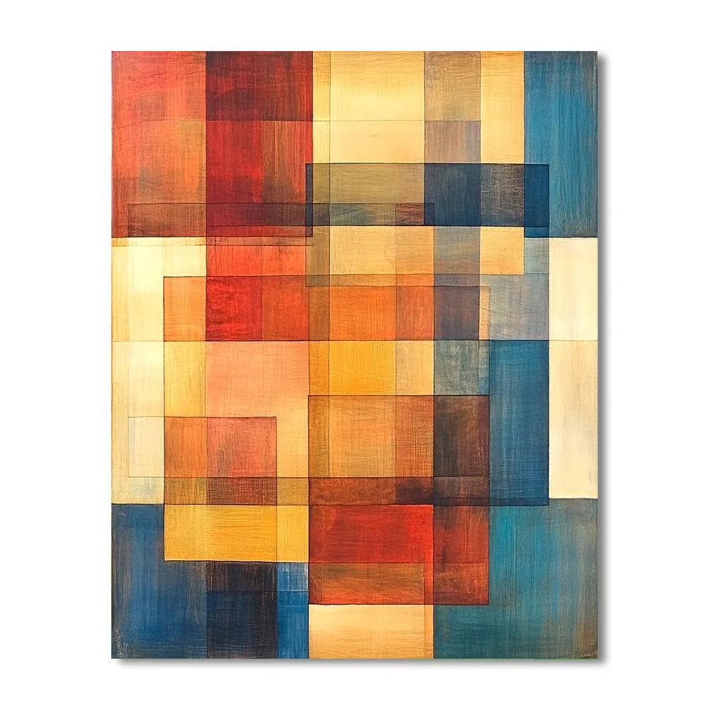 Paul Klee Inspired Chromatic Echoes paint by color
